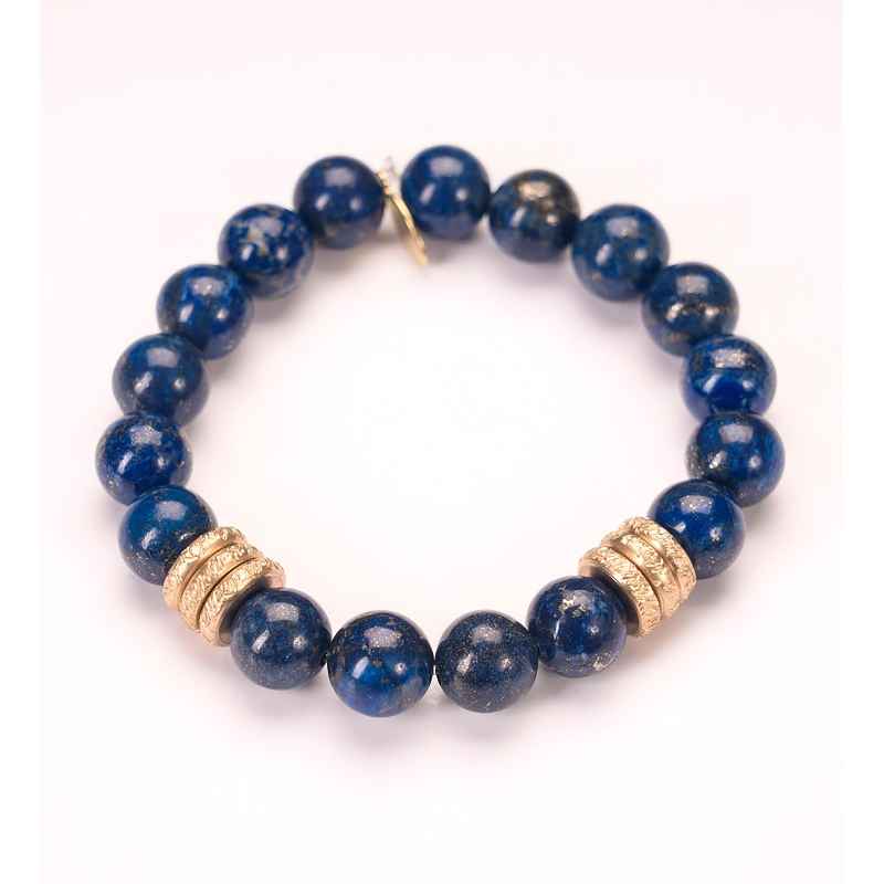 Semi-Precious Birthstone Bracelet with Rings (september)